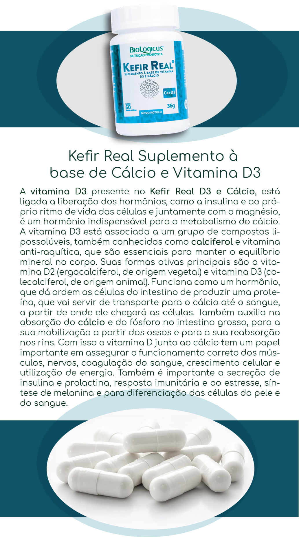 Kefir Real de Cálcio e Vitamina D3, Loja Projeto Verão