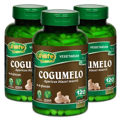 unilife-kit3x-cogumelo-agaricus-blazei-murril-120-capsulas-vegetarianas-loja-projeto-verao