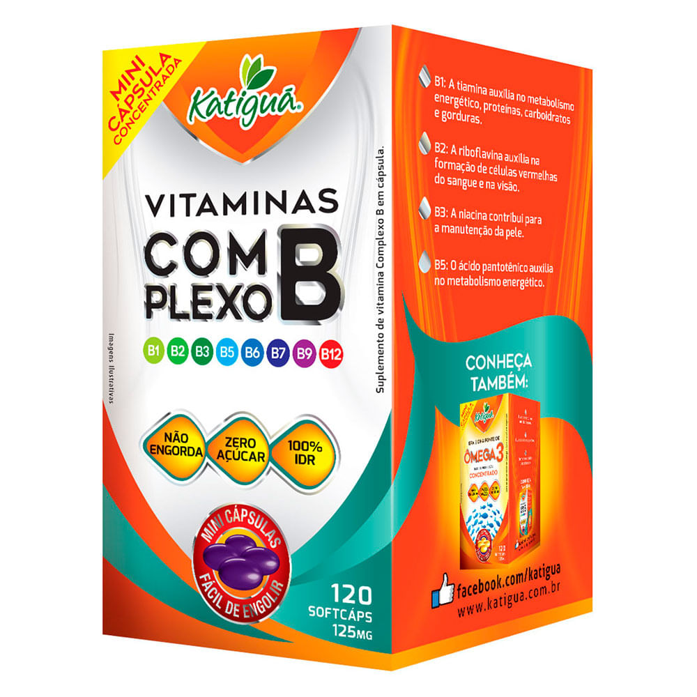 Vitamina Complexo B120 Cápsulas - Projeto Verão - Projeto Verao