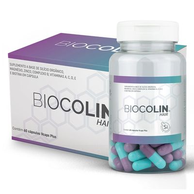 central-nutrition-biocolin-hair-silicio-organico-mg-zn-vitb-a-c-d-e-b7-60-vcaps-loja-projeto-verao
