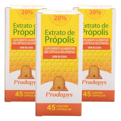 prodapys-3x-extrato-de-propolis-marrom-sem-alcool-20-extrato-seco45-capsulas-loja-projeto-verao