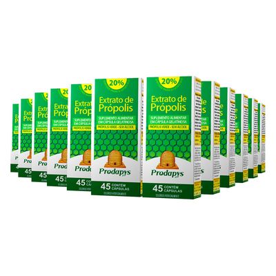 prodapys-kit-12x-extrato-de-propolis-verde-sem-alcool-45-capsulas-loja-projeto-verao