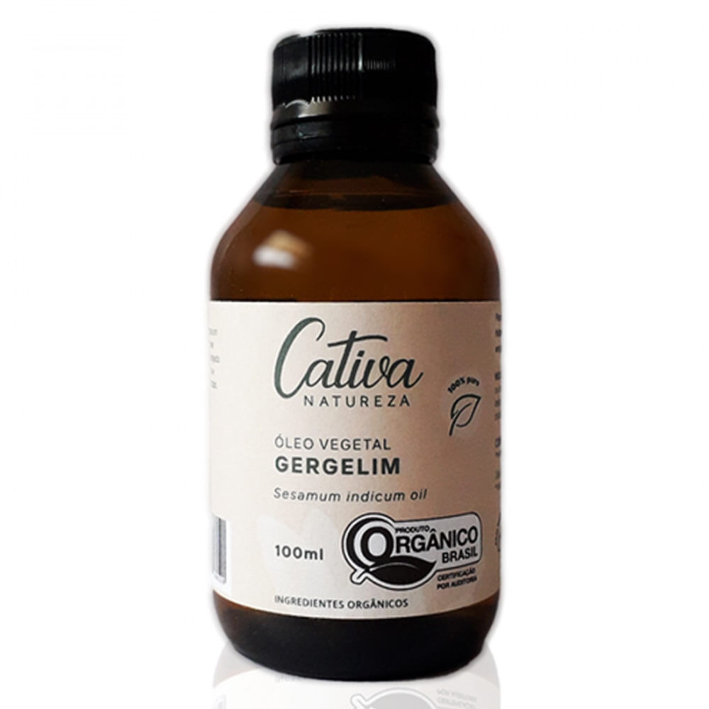 Óleo Vegetal de Gergelim 100ml - Cativa Natureza comprar aqui - Projeto  Verao