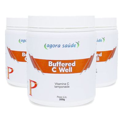 agora-saude-kit-3x-buffered-c-well-vitamina-c-tamponada-350g