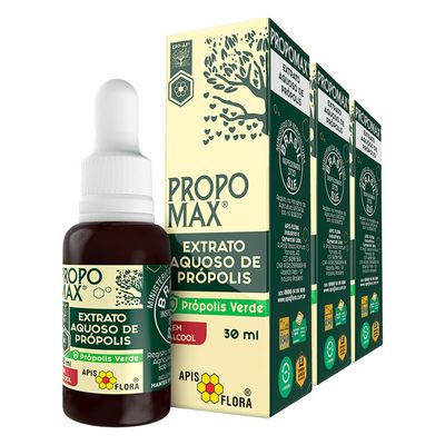apis-flora.kit-3x-propomax-extrato-aquoso-de-propolis-sem-alcool-propolis-verde-30ml
