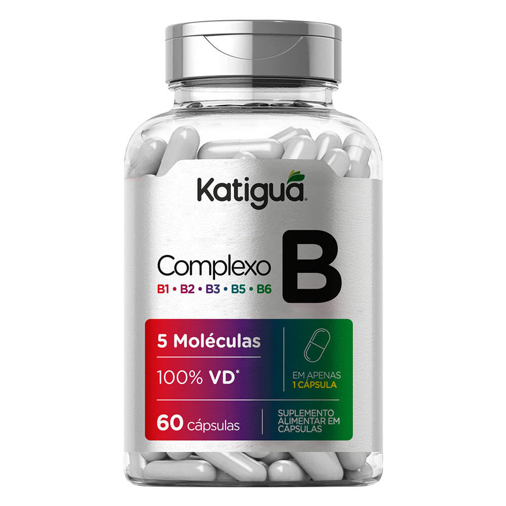 Complexo B (500mg) 60 Cápsulas - Katiguá - Projeto Verao