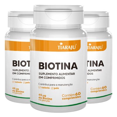 tiaraju-kit-3x-biotina-b7-45mcg-por-porcao-60-comprimidos