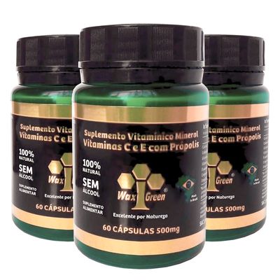 wax-green-kit-3x-suplemento-vitamina-c-e-e-com-propolis-500mg-60-capsulas