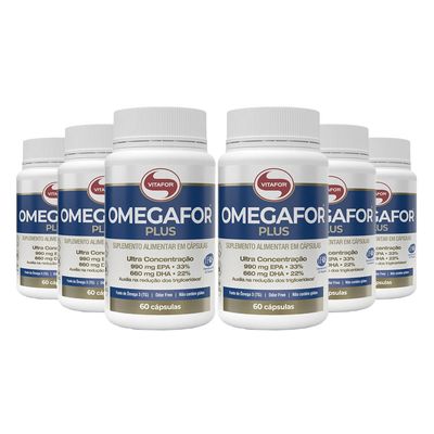 vitafor-kit-6x-omegafor-plus-990mg-epa-660mg-dha-ifos-60-capsulas