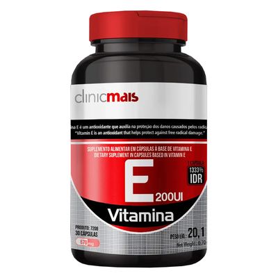 clinic-mais-vitamina-e-200-ui-670mg-30-capsulas