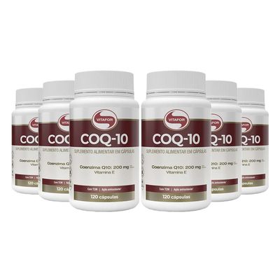 vitafor-kit-6x-coq10-coenzima-q10-200mg-po-porcao-vit-e-100mg-120-capsulas