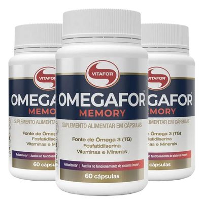 vitafor-kit-3x-omegafor-memory-omega-3-fosfatidilserina-60-capsulas