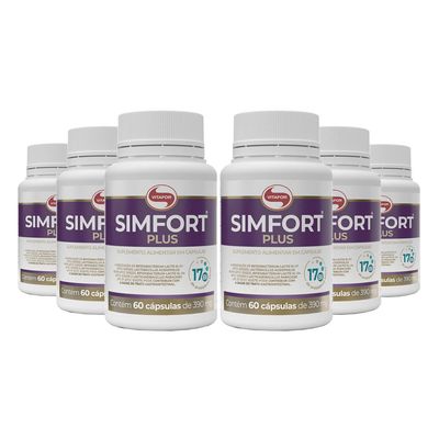 vitafor-kit-6x-simfort-plus-390g-60-capsulas