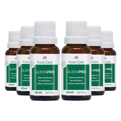 wnf-kit-6x-querapro-foot-care-emoliente-cuticulas-unhas-ressecadas-cravo-lavanda-palmarosa-20ml