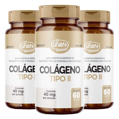 unilife-kit-3x-colageno-tipo-ii-40mg-60-capsulas