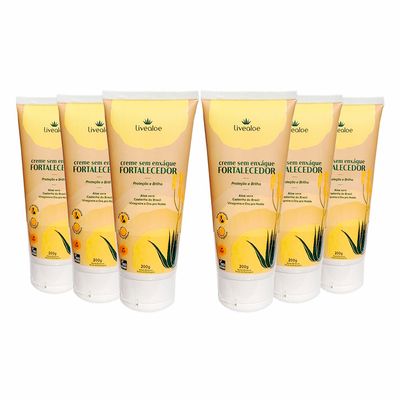 livealoe-kit-6x-creme-sem-enxague-fortalecedor-aloe-vera-castanha-do-brasil-vinagreira-e-ora-pro-nobis-bisnaga-200g