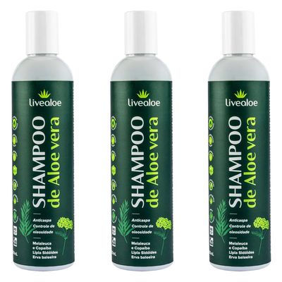 livealoe-kit-3x-shampoo-de-aloe-vera-anticaspa-controle-de-oleosidade-melaleuca-copaiba-lipia-sidoides-erva-baleeira-300ml