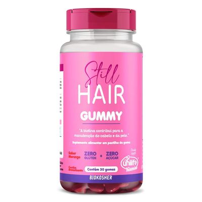 unilife-still-hair-gummy-sabor-morango-30-gomas