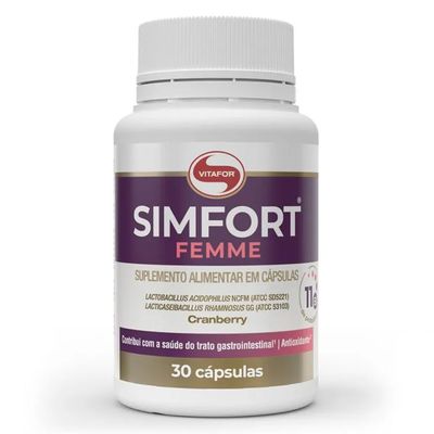 vitafor-simfort-femme-11-bi-sabor-cranberry-30-capsulas