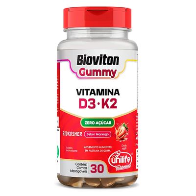 unilife-vitamina-d3-k2-bioviton-gummy-sabor-morango-30-gomas-mastigaveis