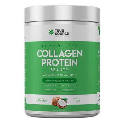 true-source-hydrolized-collagen-protein-beauty-proteina-de-colageno-sabor-coconut-cream-22g-de-proteina-por-porcao-450g